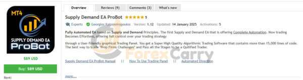 Supply Demand EA ProBot