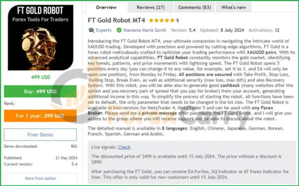 FT Gold Robot EA